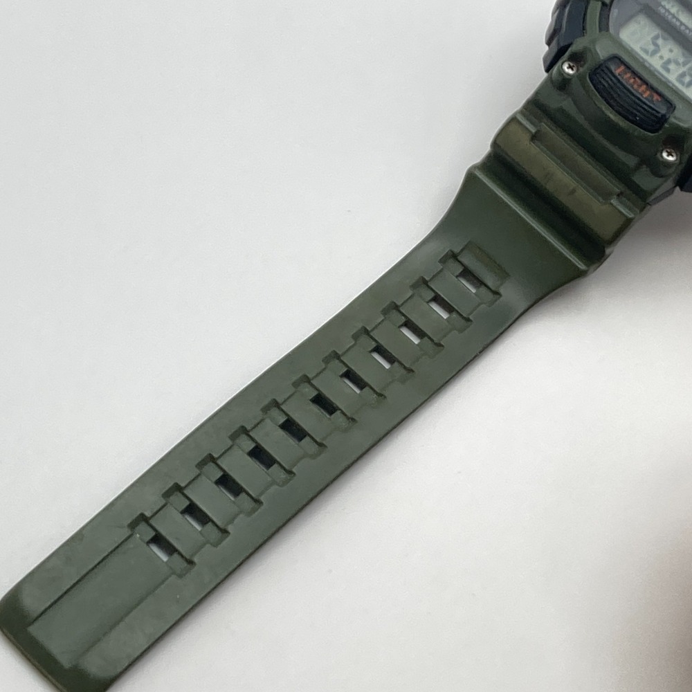 Casio Men's Watch 3463 TRT-110H Green Vibration Alarm 47mm Dual Time Mud Resist - Picture 15 of 16